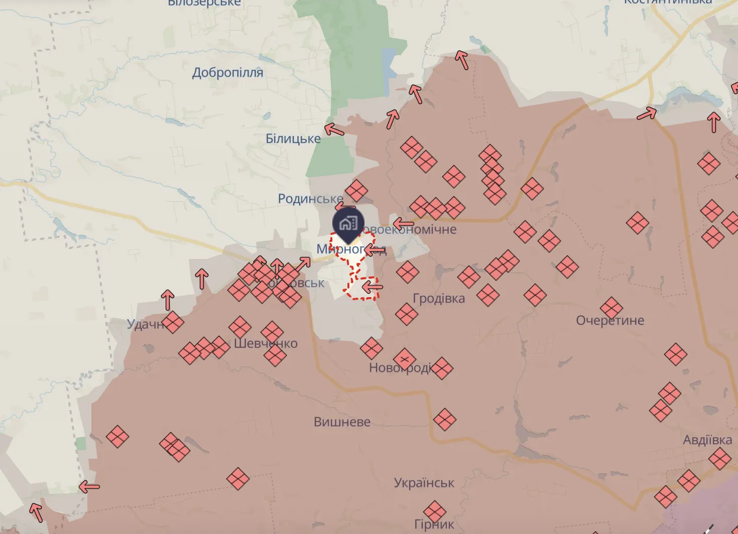 "Очень близкий контакт с противником": в ВСУ показали, что происходит в Мирнограде сейчас. Видео
