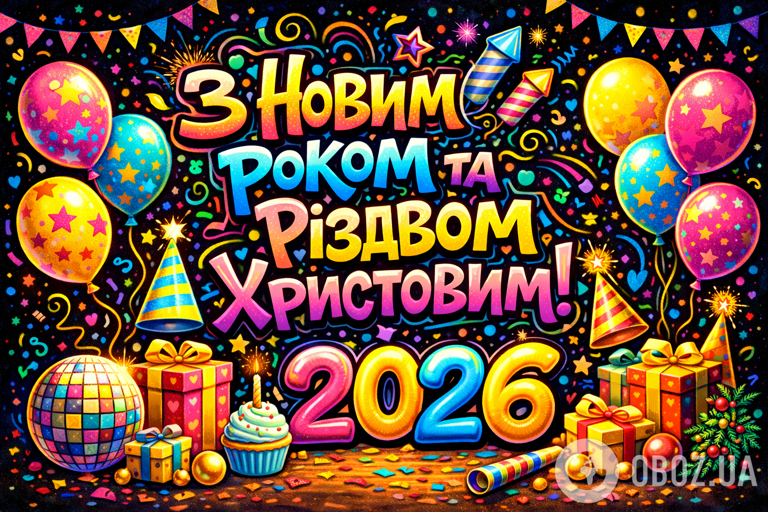 З Новим роком та Різдвом Христовим: гарні привітання зі святами
