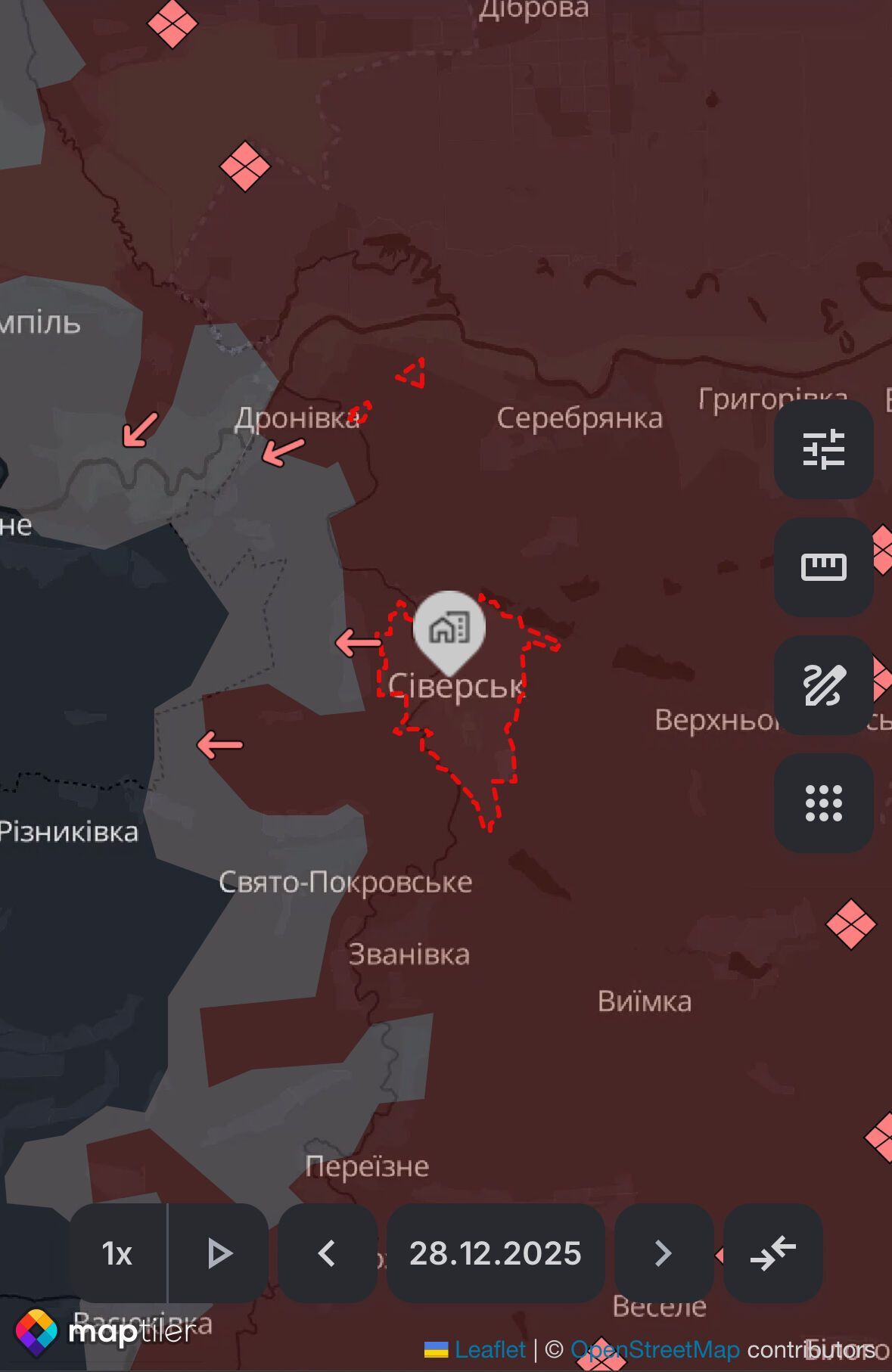 Оккупанты накапливают личный состав в Северске и пытаются продвигаться в сторону Дроновки: военный рассказал о ситуации