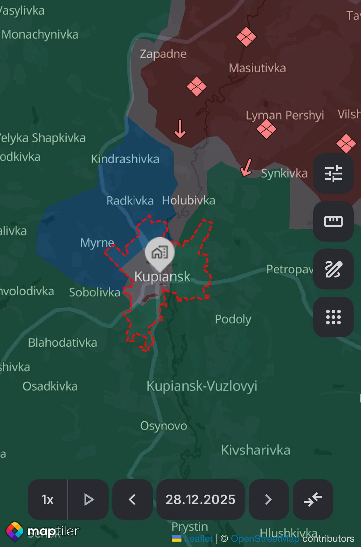 Росія перетворила Куп'янськ на руїни: військові показали сумні кадри, зроблені з висоти