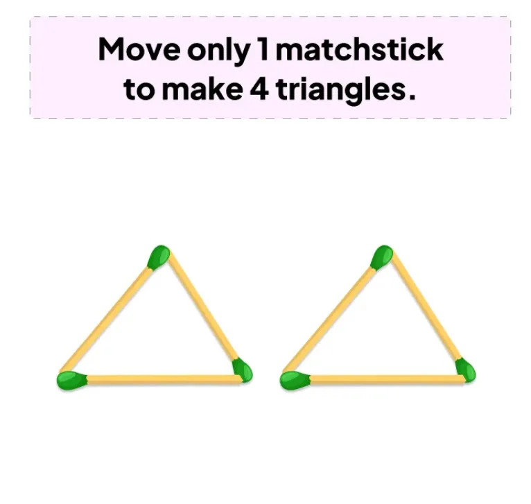 Відповідь вас здивує: непроста головоломка з сірниками