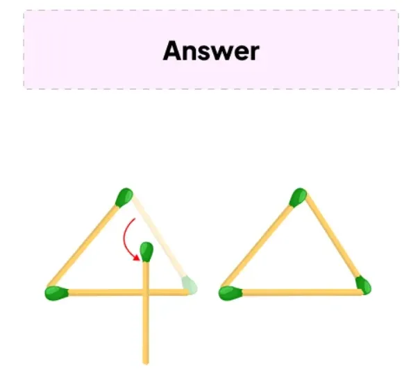 Відповідь вас здивує: непроста головоломка з сірниками