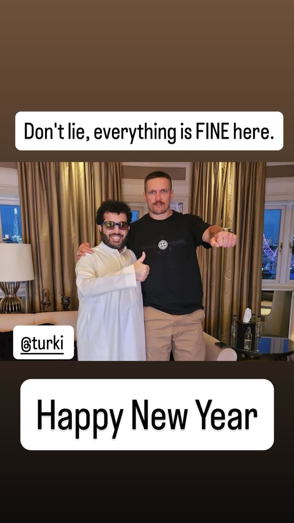 Усик зробив заяву щодо ситуації з Туркі Аль аш-Шейхом