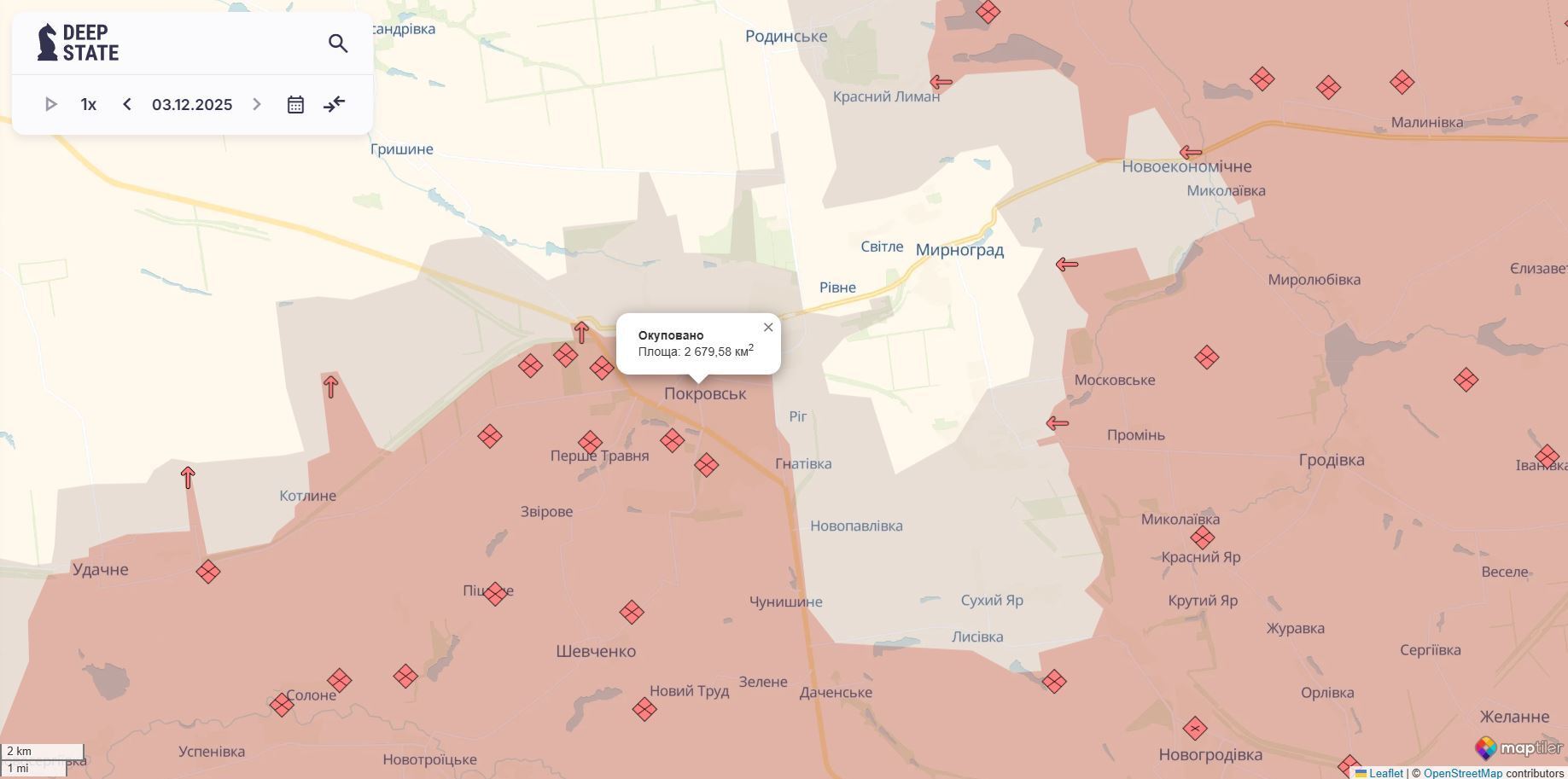 Українські підрозділи продовжують утримувати північну частину Покровська: Сирський розповів про ситуацію. Карта