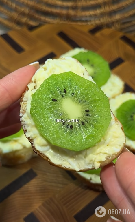 Цікаві бутерброди з ківі для новорічного столу: смак закуски вас приємно здивує