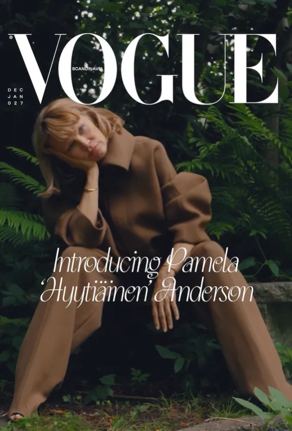 58-річна Памела Андерсон уперше за довгий час порушила своє правило "без макіяжу" заради обкладинки Vogue. Фото