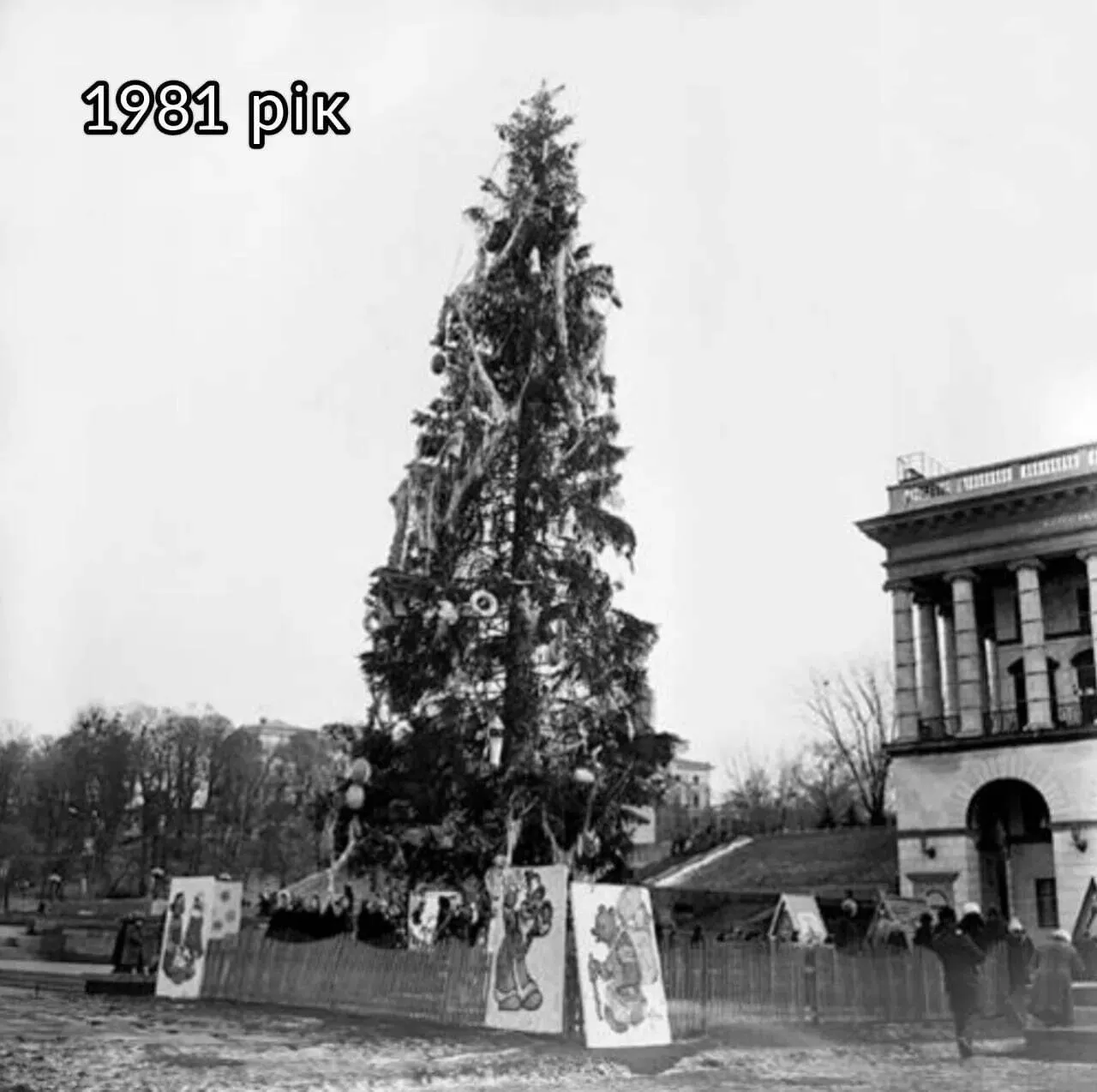 Який вигляд мала головна новорічна ялинка України у різні періоди: з 1955-го по 2024 рік. Фото