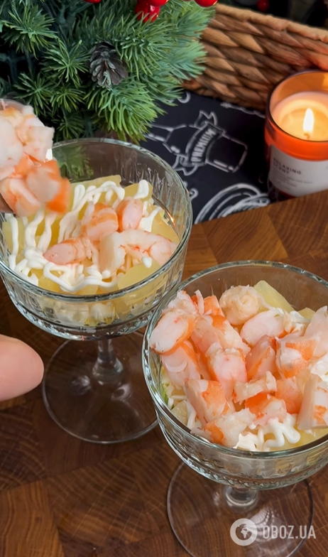 Який смачний салат з креветками приготувати на Новий рік: додайте на свій святковий стіл нову вишукану страву
