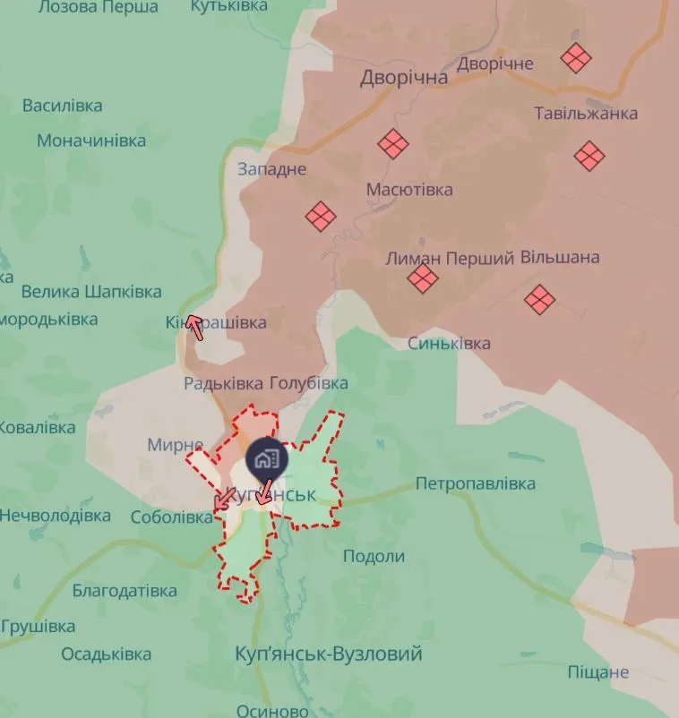 Окружен ли Купянск: в ВСУ прояснили ситуацию. Карта