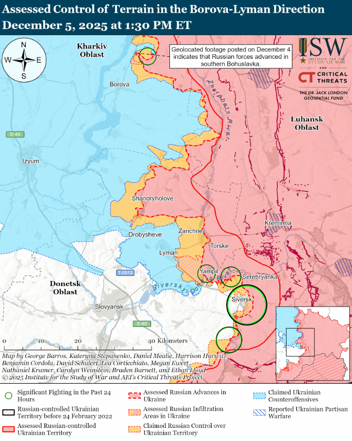 Сили оборони України зупинили армію РФ на Куп'янському напрямку і просуваються в центральній частині міста – ISW