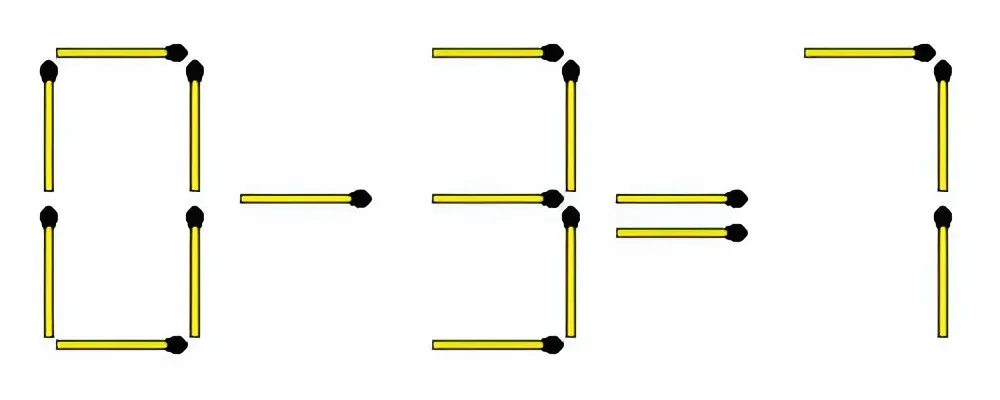 Додайте три сірники, щоб рівняння стало правильним: головоломка