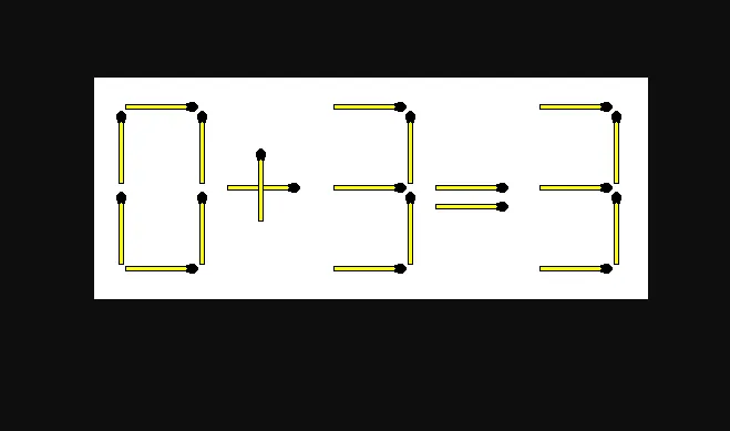 Додайте три сірники, щоб рівняння стало правильним: головоломка