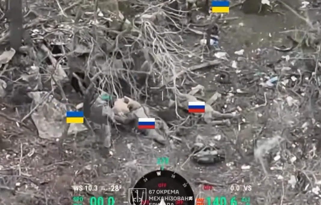 Двоє українських військових взяли в полон шістьох окупантів на Олександрівському напрямку. Відео