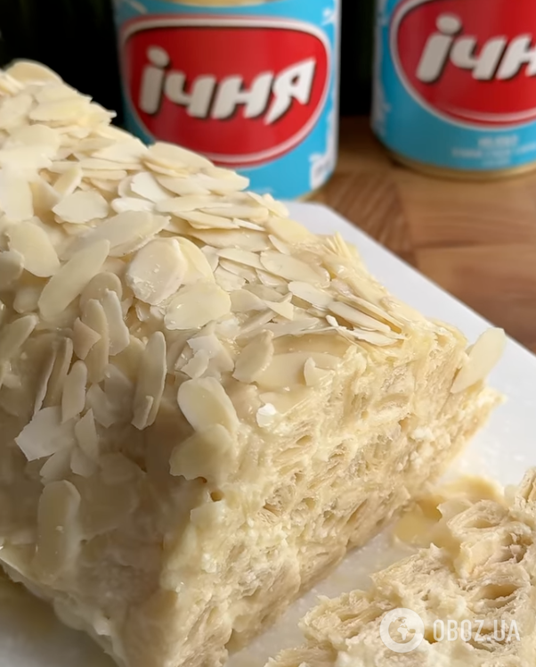 Проще чем торт: вкусный и легкий рулет "Наполеон" со сгущенным молоком