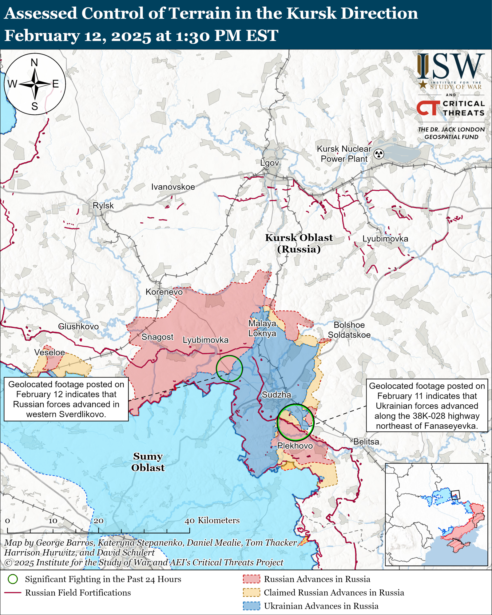 Украинские войска продвинулись на Курщине и в районе Торецка: анализ ISW