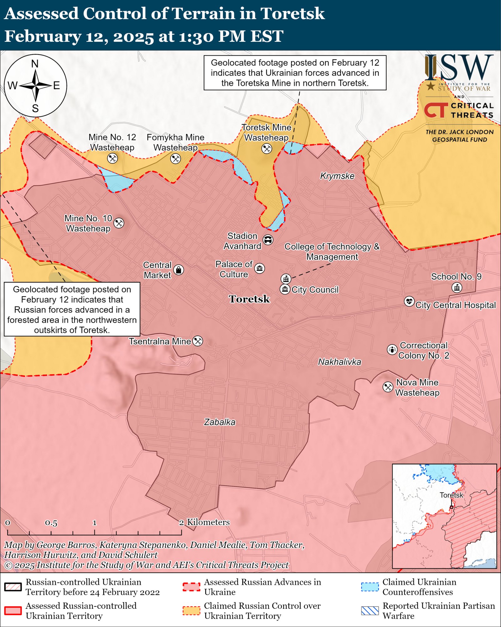Украинские войска продвинулись на Курщине и в районе Торецка: анализ ISW