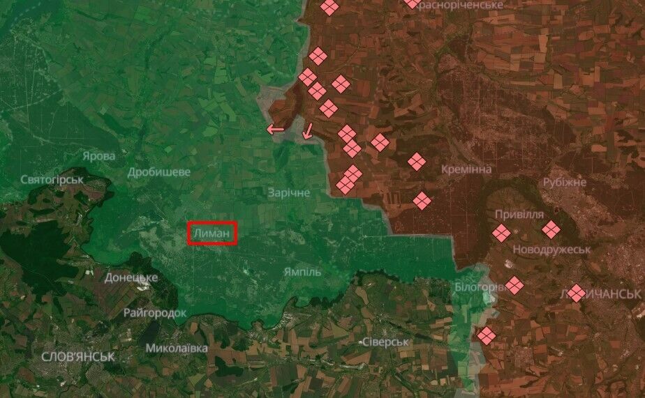 На Лиманском направлении оккупанты прорвались к позициям ВСУ и были уничтожены. Видео