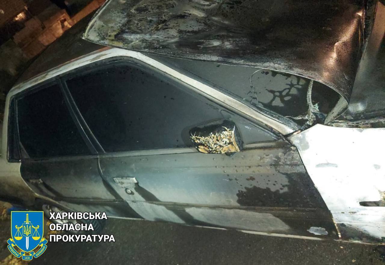 Сожженный автомобиль