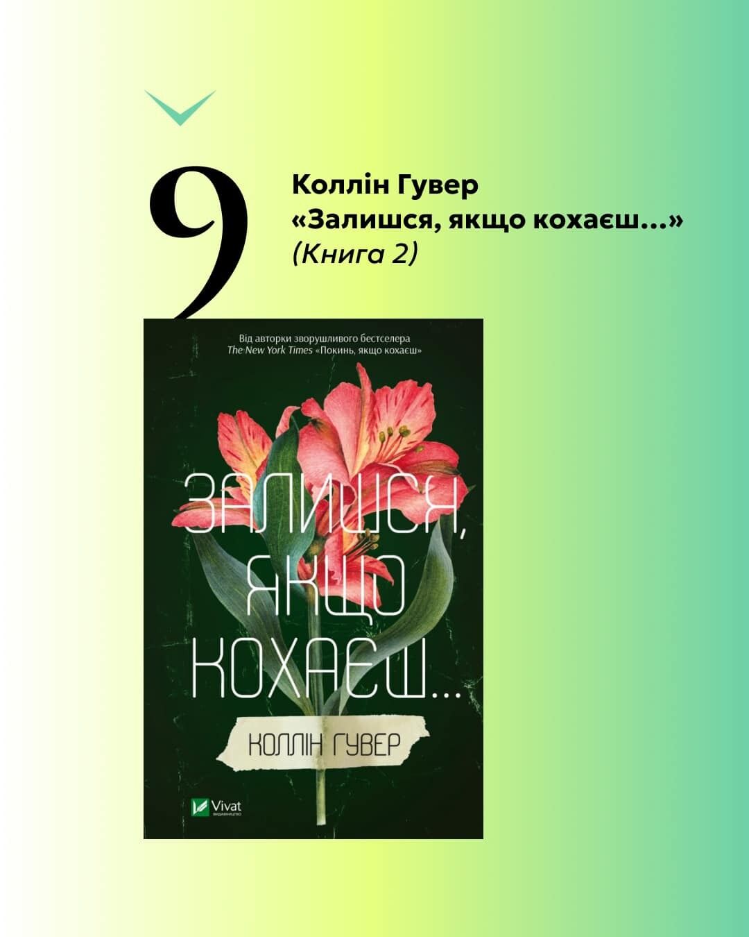 10 найпопулярніших книг, які купили 18-річні українці за програмою єКнига: фавориткою стала Коллін Гувер
