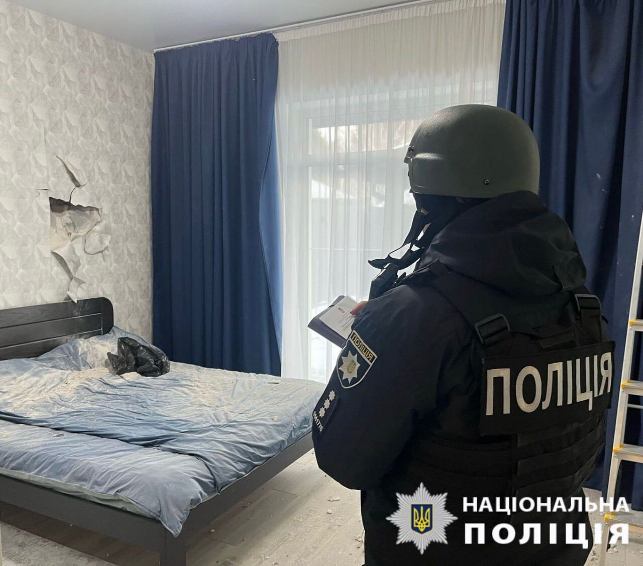 Есть повреждения: в КОВА рассказали о последствиях российской атаки на Киевскую область. Фото