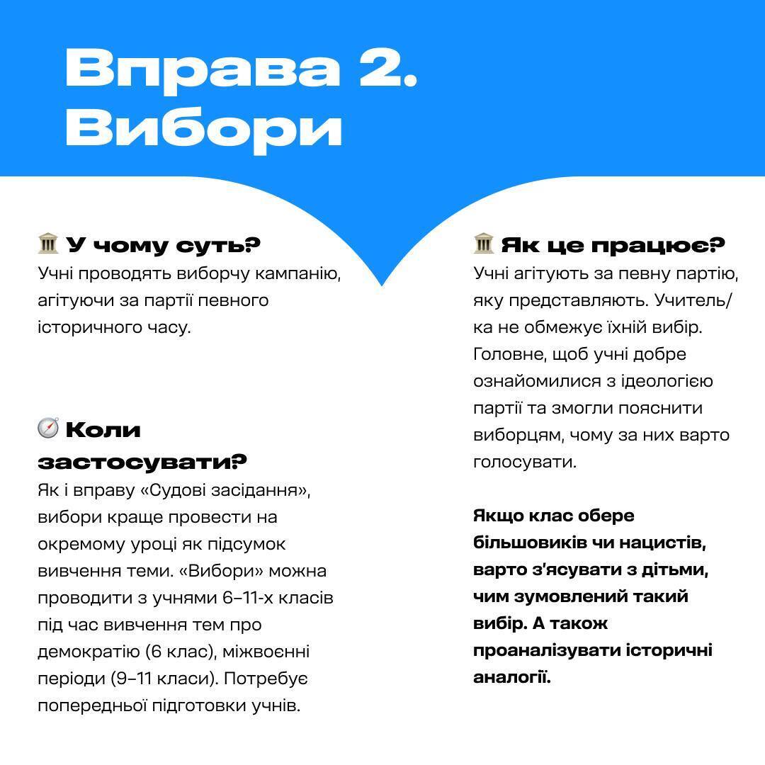 Влаштуйте "вибори" або "судове засідання". Вчитель історії поділився нестандартними ідеями, як зацікавити учнів на уроці
