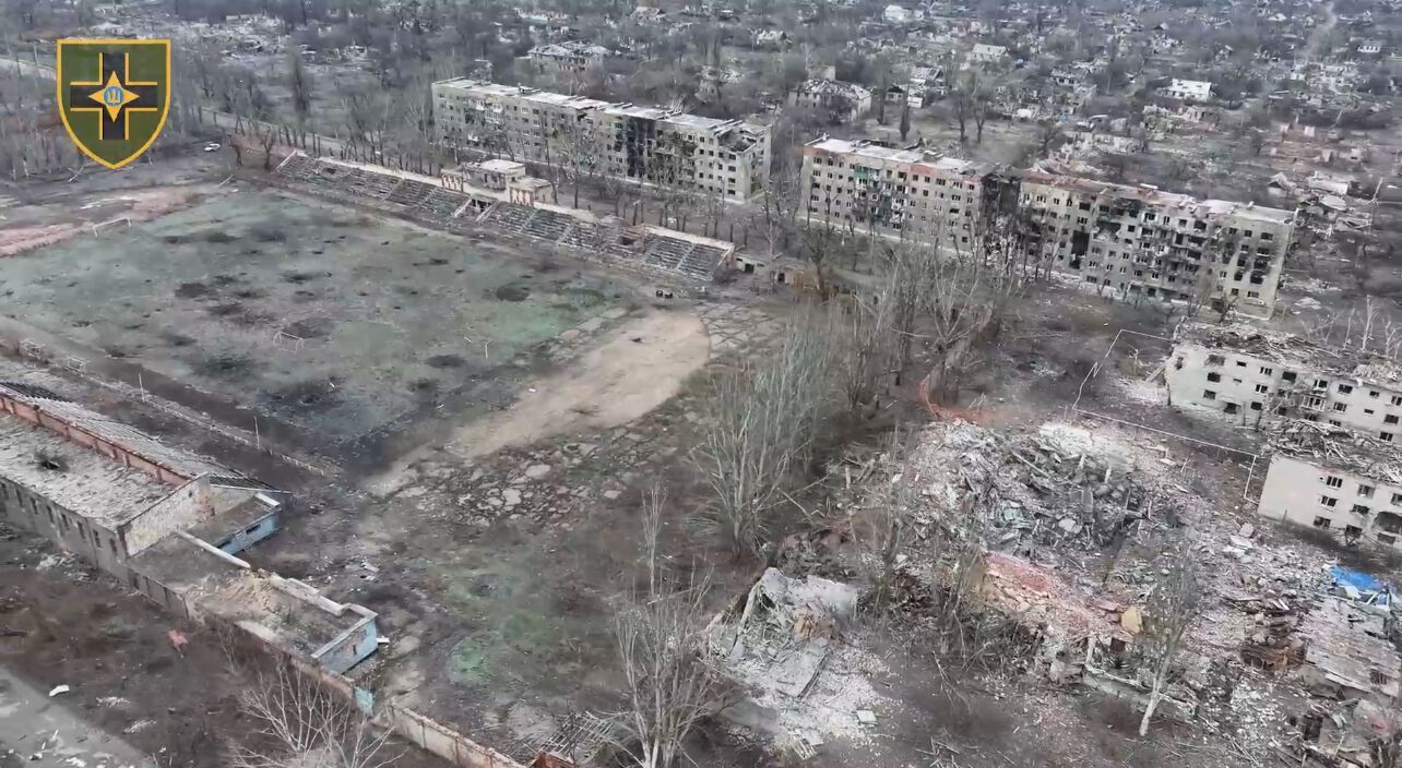 Разрушенный россиянами Торецк в Донецкой области