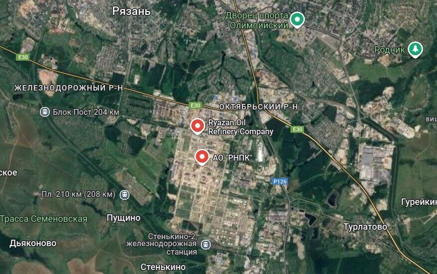 Дроны в третий раз с начала 2025 года атаковали Рязанский НПЗ, возник пожар. Фото и видео