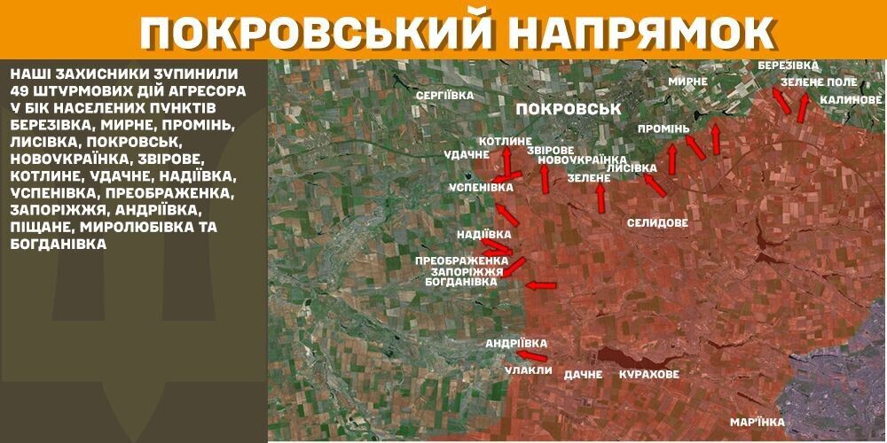 За сутки на фронте произошло 128 боестолкновений, поражены два средства ПВО противника и три артсистемы – Генштаб