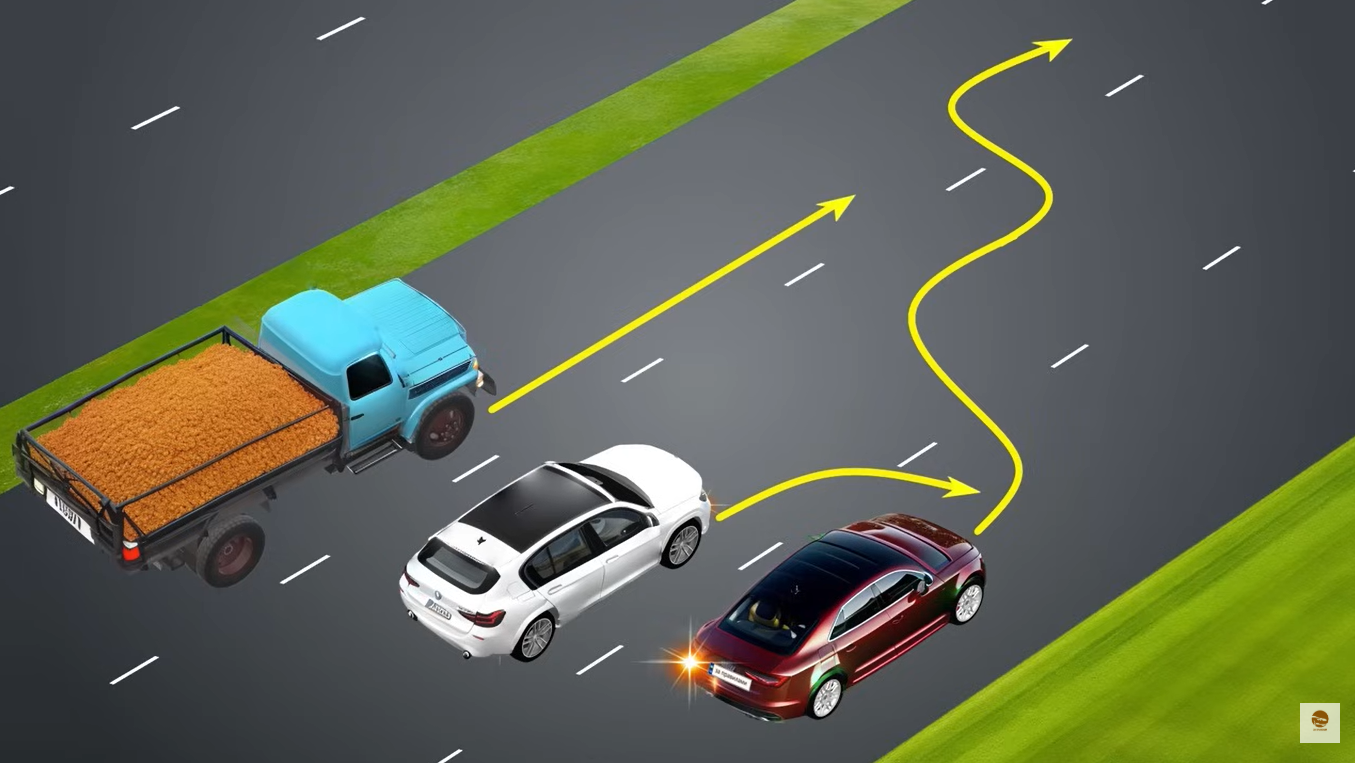 Кому має дати дорогу водій червоного авто: тест на знання ПДР