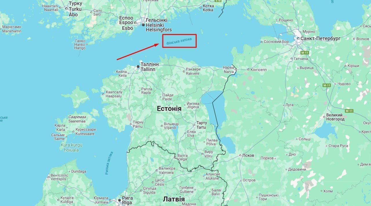 В Финском заливе повреждены два российских кабеля связи: соединяли Санкт-Петербург и Калининград. Карта