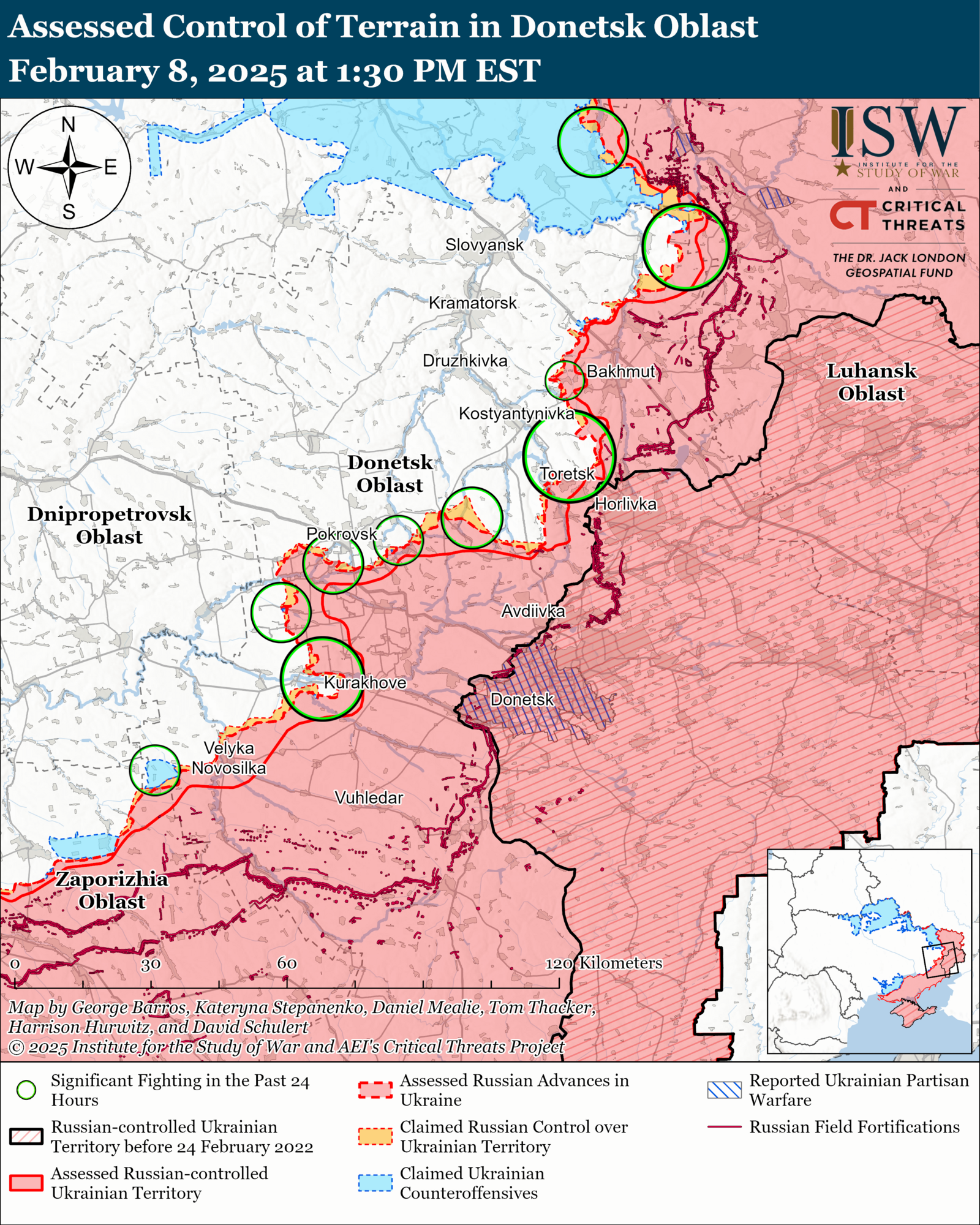 Боевые действия Донецкой области.