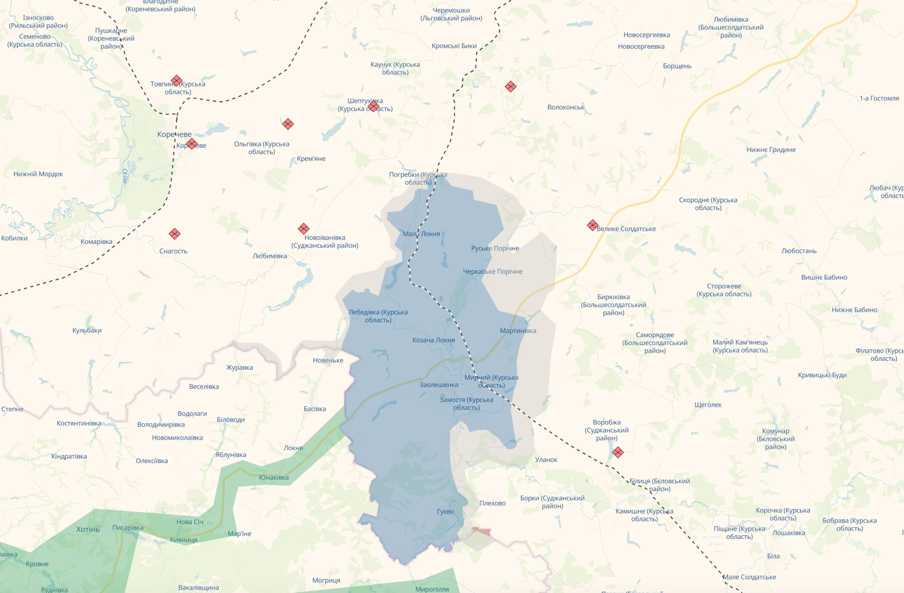 Курська операція – карта бойових дій діпстейт