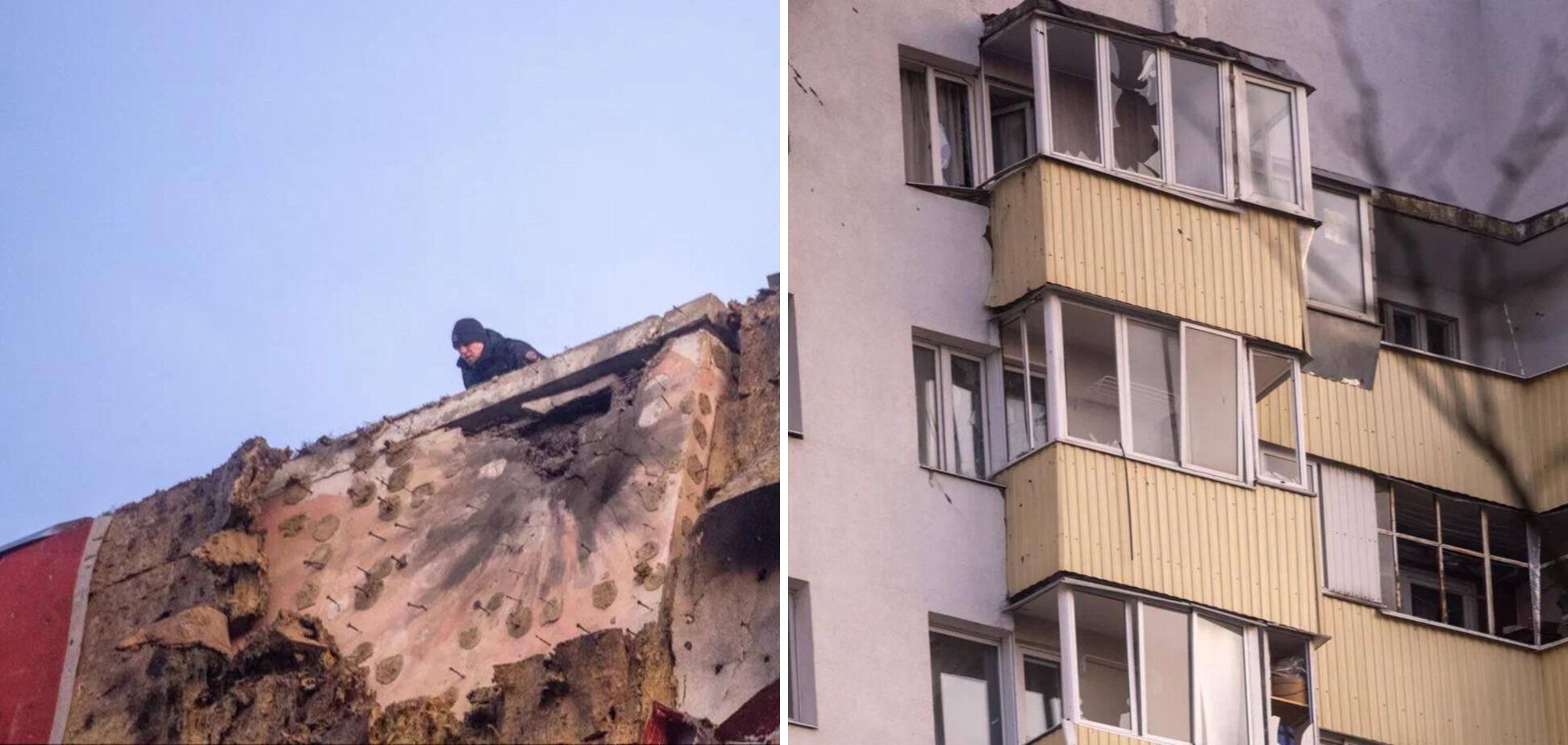Дрони масовано атакували Москву та Підмосков'я, через "криву" РЕБ дісталося будинкам. Фото й відео