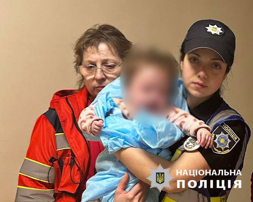 Закрылась в чужой квартире и пошла спать: в Киеве изъяли младенца у пьяной матери. Фото