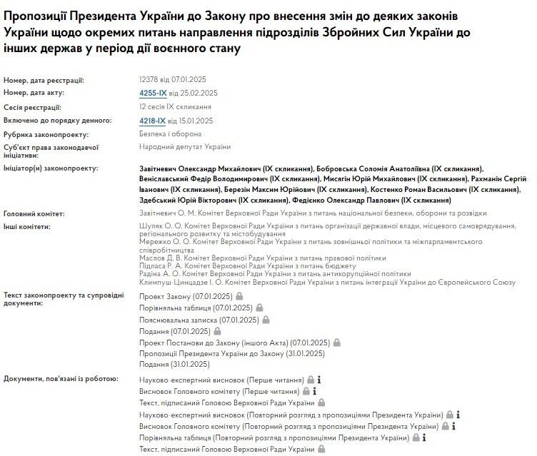 Зеленський підписав закон, який дозволяє направляти підрозділи ЗСУ в інші держави в період дії воєнного стану