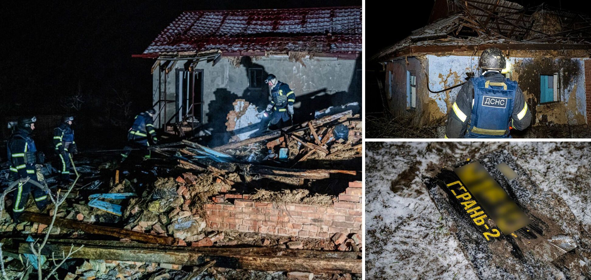 Над Україною вночі збили 63 російські дрони, внаслідок атаки постраждали чотири області. Фото