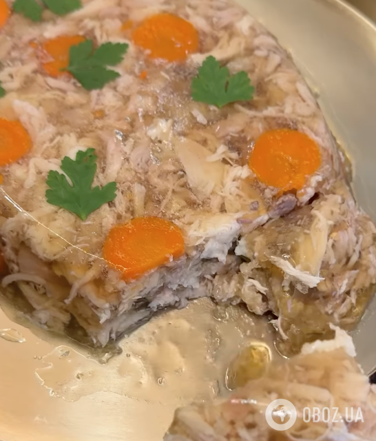 Холодец из куриного мяса