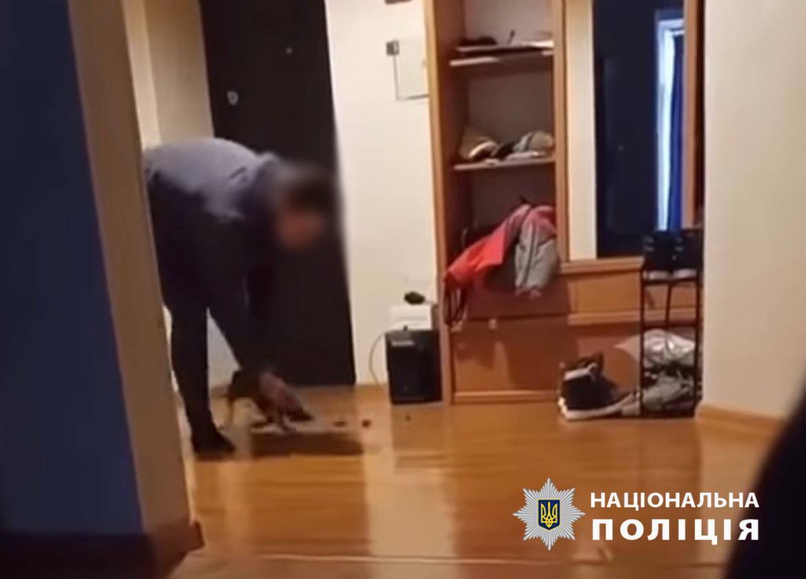 В Киеве мужчина избивал собаку и издевался над ней в присутствии ребенка. Подробности дела, фото и видео