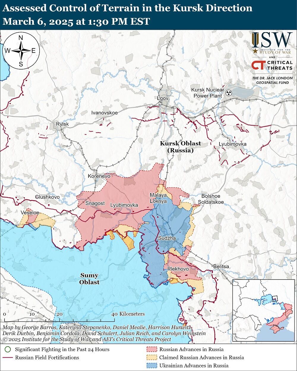 Російські війська намагаються прориватися в бік траси від Юнаківки до Суджі на Курщині: у ЦПД розповіли про ситуацію. Карта