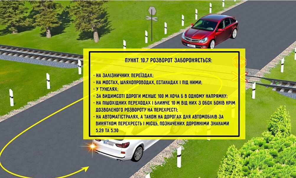 Хто порушить правила, виконавши розворот: тест на знання ПДР