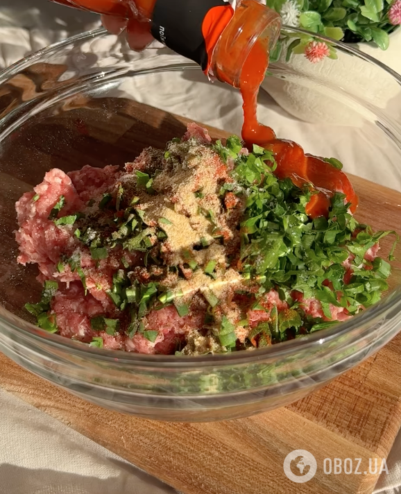 Фарш для котлет с сухарями