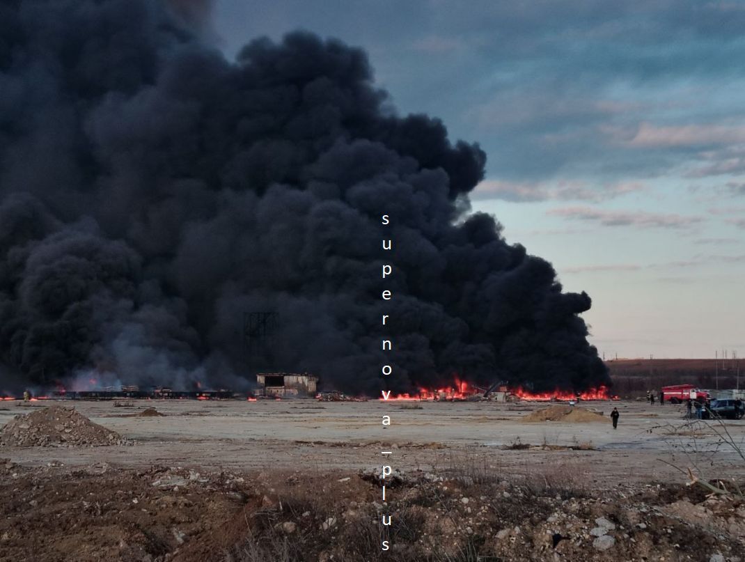 В российском Саратове раздался взрыв на военном аэродроме: вспыхнул пожар. Фото и видео