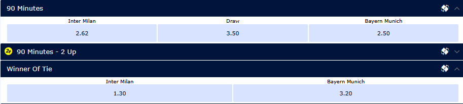 Где смотреть "Интер" – "Бавария": расписание трансляций 1/4 финала Лиги чемпионов