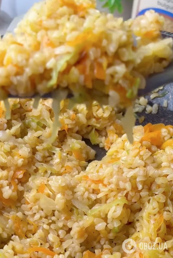 Вкусный булгур с овощами