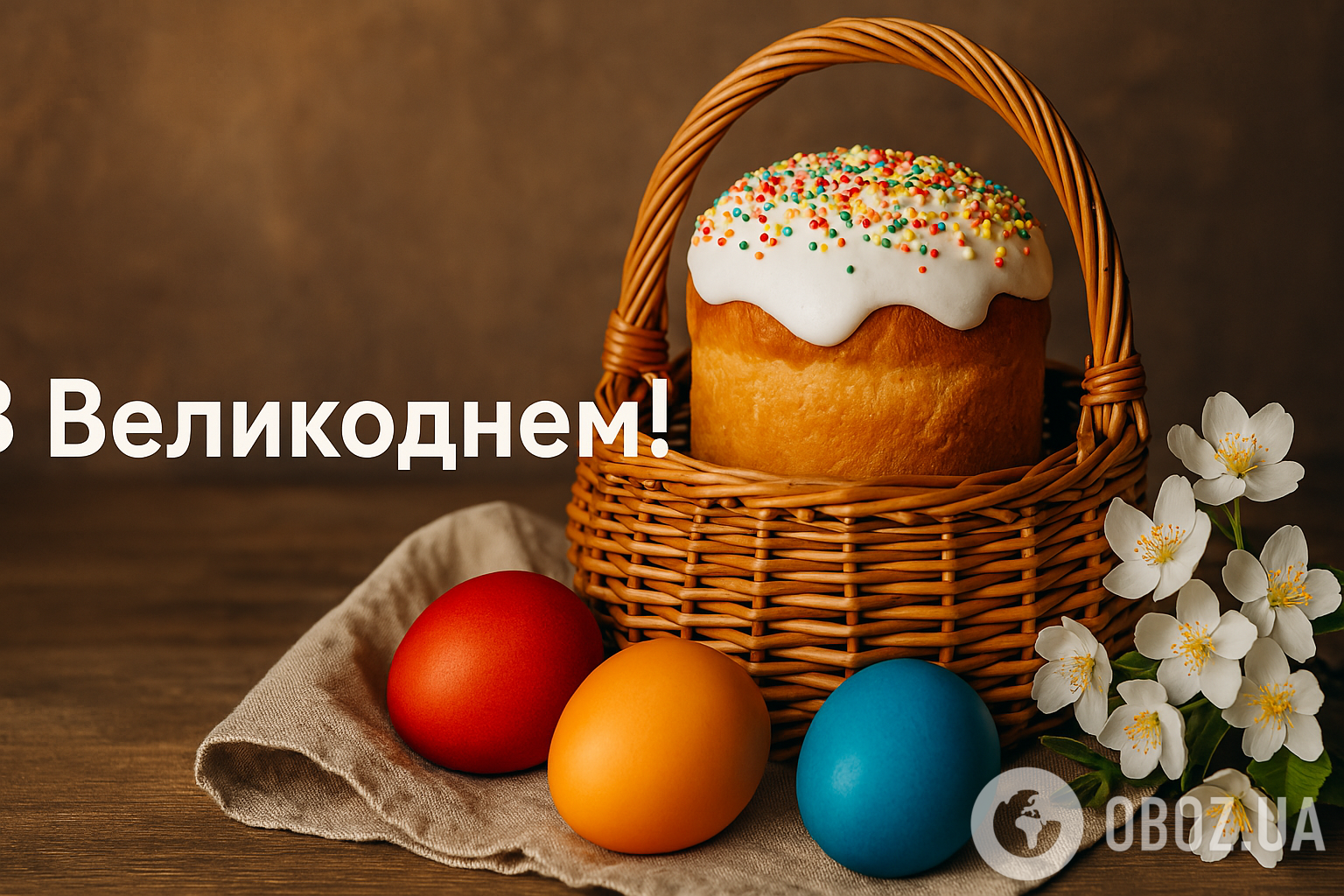 Картинки з Великоднем 2025: листівки, красиві привітання та побажання для рідних та друзів.