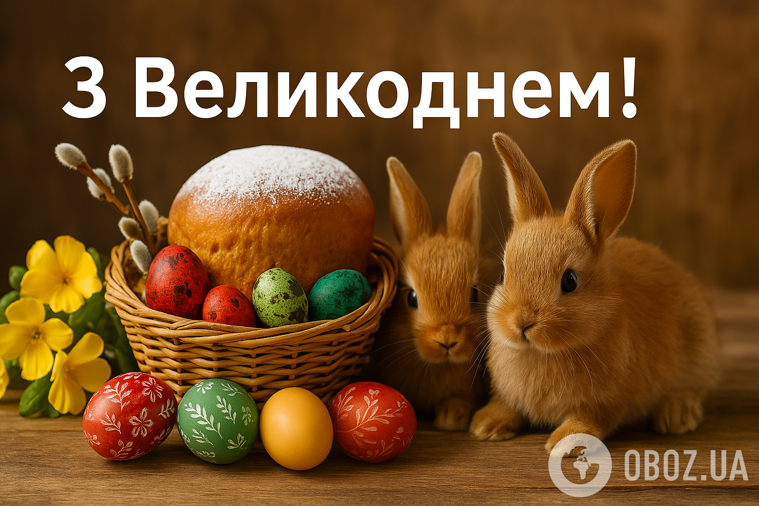 Картинки з Великоднем 2025: листівки, красиві привітання та побажання для рідних та друзів.