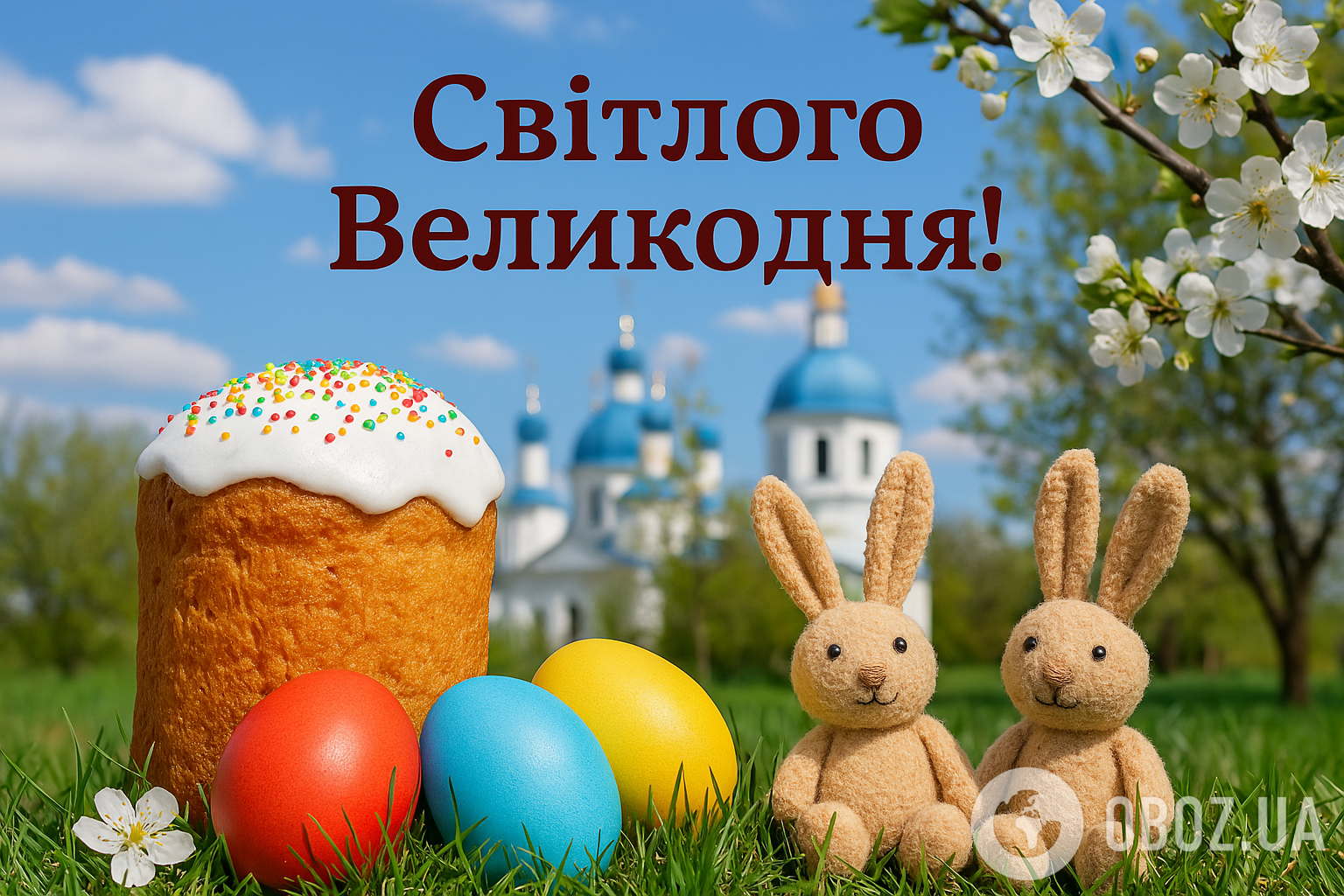 Картинки з Великоднем 2025: листівки, красиві привітання та побажання для рідних та друзів.