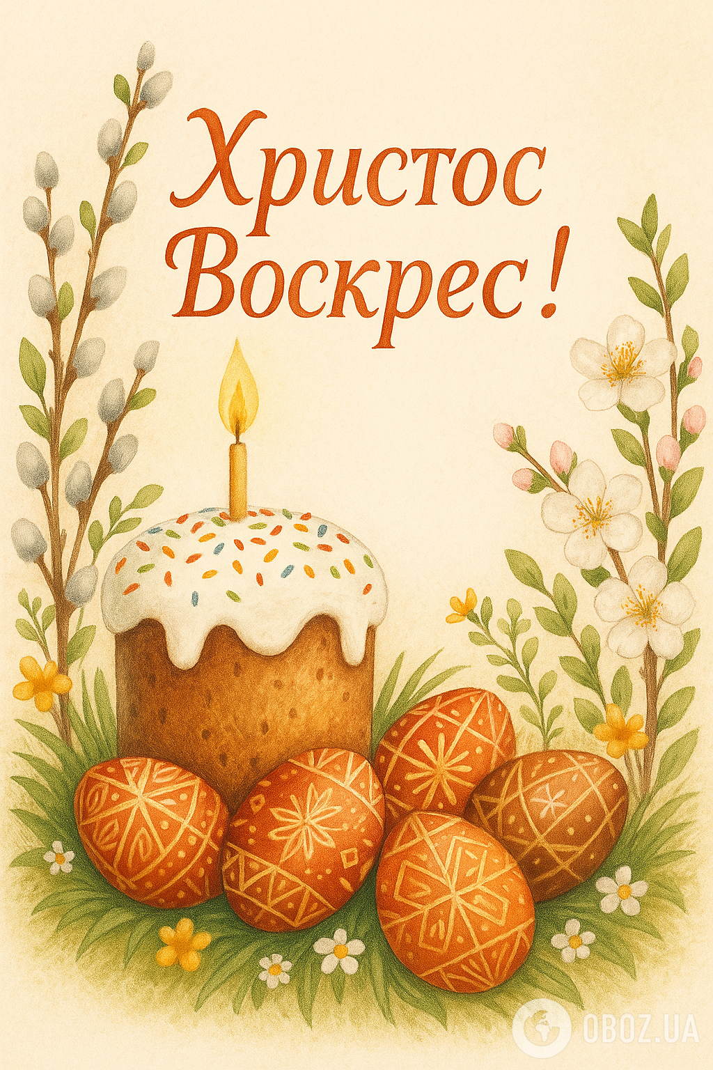 З Великоднем-2025: картинки, привітання, листівки, теплі побажання зі святом сьогодні