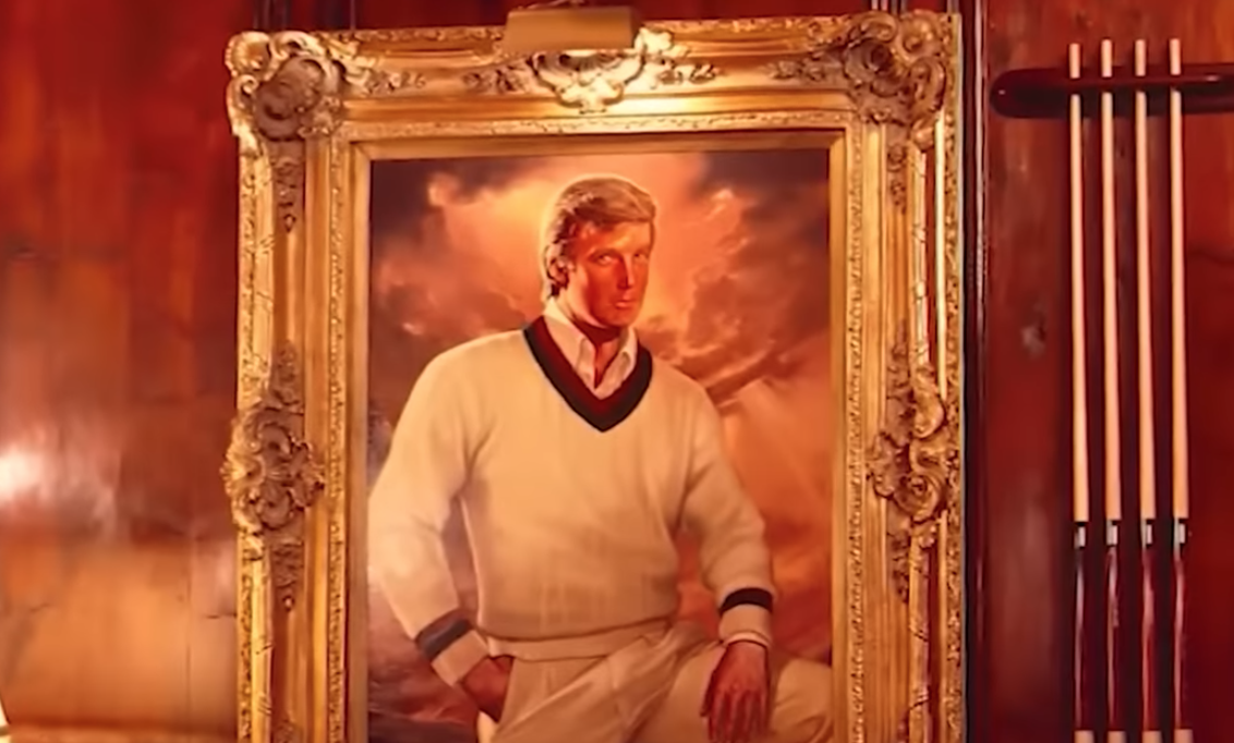 Портрет Трампа в резиденции Мар-а-Лаго