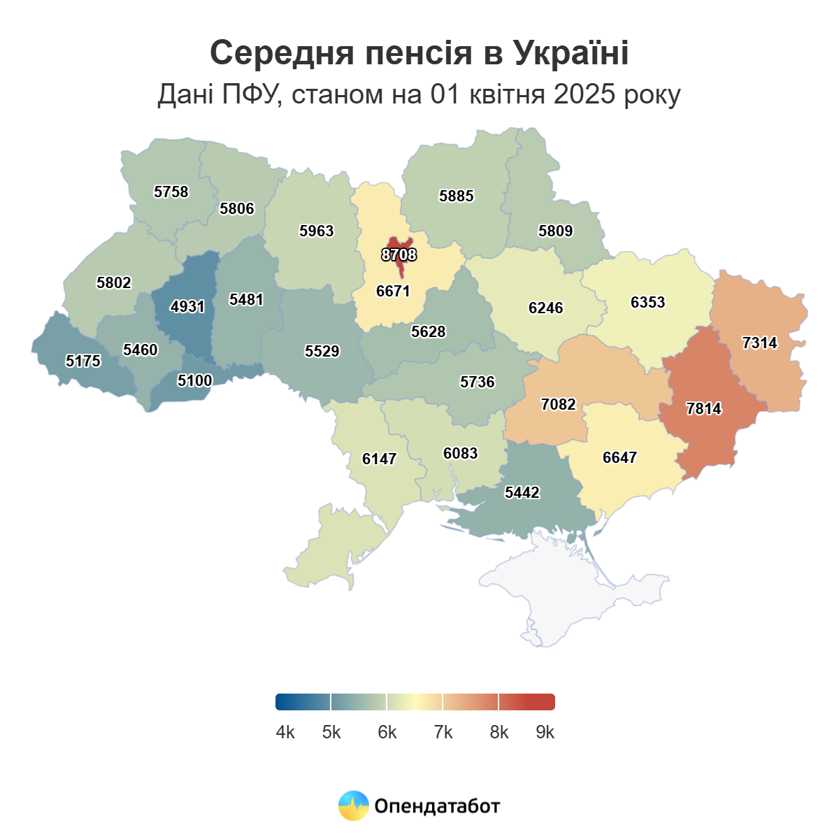 Яка середня пенсія після індексації